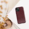 Glossy Crimson Velvet Armor MagSafe Tough Case for iPhone — mottled deep crimson and burgundy velvet-like texture