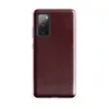 Glossy Crimson Velvet Tough Case for Samsung — deep burgundy marbled texture with subtle mottled veining in dark crimson