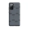 Matte Steel Grid Dot Matrix Tough Case for Samsung — repeating grid of small dark dot clusters arranged in pairs on a cool