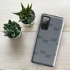 Glossy Steel Grid Dot Matrix Tough Case for Samsung — repeating grid of small dark dot clusters arranged in pairs on a cool