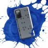Glossy Industrial Grid Steel Panel Tough Case for Samsung — repeating grid of dark circular rivets on brushed cool grey