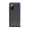 Glossy Dark Grid Slate Tough Case for Samsung — uniform dark charcoal grid of square tiles with fine dark lines and subtle
