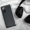 Glossy Slate Grid Tough Case for Samsung — staggered rectangular tile grid pattern in deep charcoal and dark slate gray