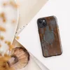 Glossy Iron Decay Rust Metal MagSafe Tough Case for iPhone — heavily corroded metal surface with streaks of burnt orange