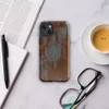 Glossy Iron Decay Rust Metal MagSafe Tough Case for iPhone — heavily corroded metal surface with streaks of burnt orange