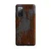 Matte Rusted Iron Weathered Metal Tough Case for Samsung — heavily rusted iron surface with deep burnt orange corrosion