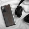 Glossy Rusted Iron Fortress Tough Case for Samsung — heavily weathered steel plate with streaks of orange rust bleeding