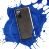 Glossy Rusted Iron Fortress Tough Case for Samsung — heavily weathered steel plate with streaks of orange rust bleeding