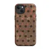 Matte Industrial Rust Perforated Metal MagSafe Tough Case for iPhone — heavily rusted perforated metal plate with deep