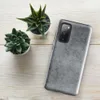 Glossy Scratched Steel Armor Tough Case for Samsung — scratched brushed steel surface with fine random score marks, rust