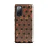 Glossy Industrial Rust Perforated Metal Tough Case for Samsung — heavily rusted perforated metal plate with scattered drill