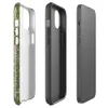 Glossy Forest Floor Mossy Ground MagSafe Tough Case for iPhone — top-down photorealistic view of green moss ground scattered