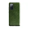 Glossy Lush Green Meadow Tough Case for Samsung — aerial view of dense wild clover and ground cover in layered shades