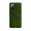 Matte Lush Green Meadow Tough Case for Samsung — aerial view of dense wild clover and ground cover in layered shades