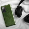 Glossy Lush Green Meadow Tough Case for Samsung — aerial view of dense wild clover and ground cover in layered shades