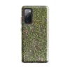 Glossy Forest Floor Moss Tough Case for Samsung — top-down view of dense green moss covered with scattered pine needles