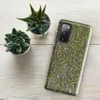 Glossy Forest Floor Moss Tough Case for Samsung — top-down view of dense green moss covered with scattered pine needles