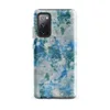 Glossy Arctic Storm Shattered Ice Tough Case for Samsung — splattered paint texture in teal, cerulean blue, and forest green