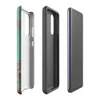 Glossy Patina Copper Corrosion Tough Case for Samsung — aged copper surface with teal verdigris patina and exposed