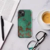Glossy Patina Copper Weathered MagSafe Tough Case for iPhone — aged copper surface with teal-green verdigris patina