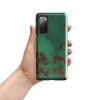 Glossy Patina Copper Corrosion Tough Case for Samsung — aged copper surface with teal verdigris patina and exposed