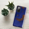 Glossy Cobalt Rust Storm Tough Case for Samsung — cobalt blue painted surface with scattered rust-orange oxidized patches