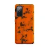 Matte Rust Never Sleeps Tough Case for Samsung — cracked orange paint peeling away to reveal dark iron rust patches across