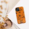 Glossy Rustic Orange Rust Texture MagSafe Tough Case for iPhone — cracked orange paint peeling away to reveal dark brown