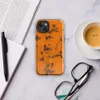Glossy Rustic Orange Rust Texture MagSafe Tough Case for iPhone — cracked orange paint peeling away to reveal dark brown