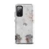 Glossy Rusted Decay Peeling Paint Tough Case for Samsung — photorealistic peeling white paint revealing steel-gray primer