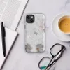Glossy Rusted White Peeling Metal MagSafe Tough Case for iPhone — peeling white paint revealing steel-grey primer and rust