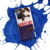 Glossy Sector 4B Rusted Rebellion Tough Case for Samsung — weathered tricolor metal surface with peeling white paint, bold