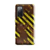 Glossy Hazard Zone Rusted Steel Tough Case for Samsung — rusted red metal surface covered in chipped and peeling yellow