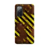 Matte Hazard Zone Rusted Steel Tough Case for Samsung — rusted red metal surface covered in chipped and peeling yellow