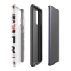 Glossy Danger Do Not Enter Tough Case for Samsung — weathered metal warning sign with red oval danger badge and black
