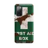 Matte Rusted First Aid Tough Case for Samsung — weathered teal green first aid box sign with white cross over chipped paint