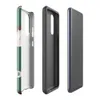 Glossy Rusted First Aid Tough Case for Samsung — weathered teal green first aid box sign with white cross over chipped paint