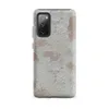 Matte Ancient Plaster Wall Tough Case for Samsung — close-up of weathered plaster wall with peeling chalky white layers