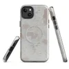 Glossy Ancient Plaster Wall MagSafe Tough Case for iPhone — peeling white paint over aged plaster wall with soft rose