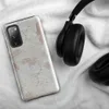 Glossy Ancient Plaster Wall Tough Case for Samsung — close-up of weathered plaster wall with peeling chalky white layers