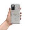 Glossy Ancient Plaster Wall Tough Case for Samsung — close-up of weathered plaster wall with peeling chalky white layers