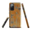 Glossy Urban Decay Weathered Wall Tough Case for Samsung — peeling golden-yellow paint over cracked grey plaster