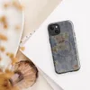 Glossy Urban Decay Peeling Paint MagSafe Tough Case for iPhone — peeling slate blue paint revealing sandy primer