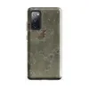 Glossy Weathered Wall Ruins Tough Case for Samsung — peeling sage green plaster wall with patches of exposed terracotta