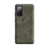 Matte Weathered Wall Ruins Tough Case for Samsung — peeling sage green plaster wall with patches of exposed terracotta brick