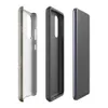 Glossy Weathered Wall Ruins Tough Case for Samsung — peeling sage green plaster wall with patches of exposed terracotta