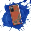 Glossy Peeling Paint Urban Decay Tough Case for Samsung — peeling orange plaster wall revealing muted gray stone and rusted