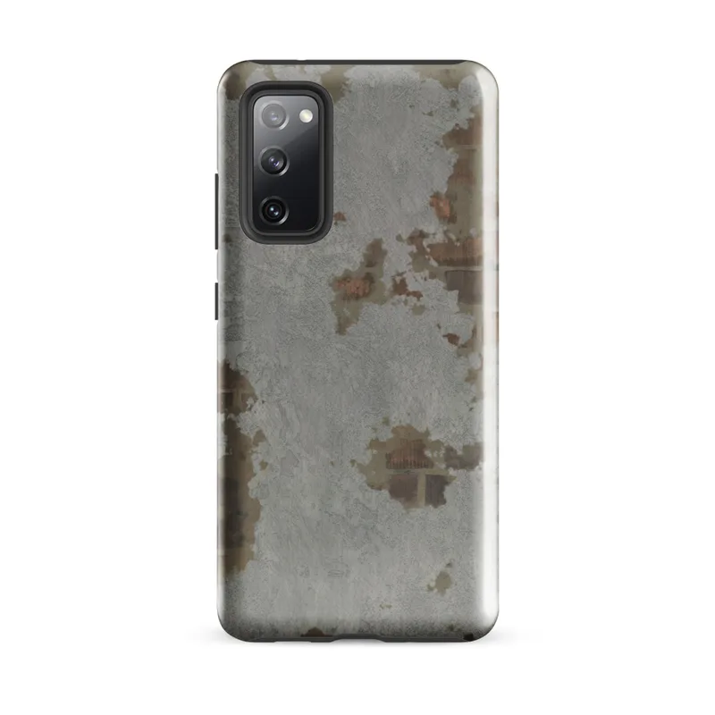 Glossy Urban Decay Rust Patina Tough Case for Samsung — peeling paint surface revealing rust, copper, and corroded metal
