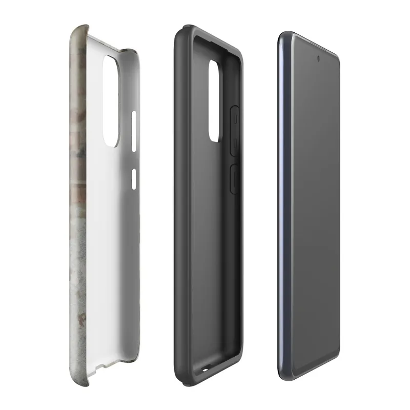 Glossy Urban Decay Rust Patina Tough Case for Samsung — peeling paint surface revealing rust, copper, and corroded metal