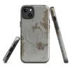 Glossy Weathered Concrete Urban Edge MagSafe Tough Case for iPhone — weathered concrete surface with peeling plaster